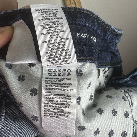 LUCKY BRAND EasyRider Women Size6/28 Regular BlueDenim Stretch Mid Rise - Picture 10 of 11